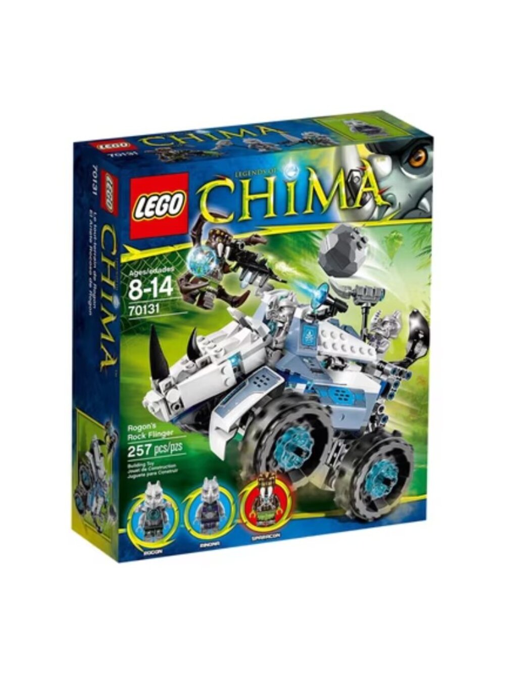 LEGO LEGENDS OF CHIMA: Rogon's Rock Flinger (70131) - missing one minifigure